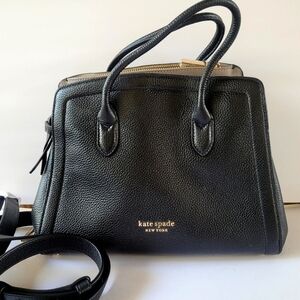 Kate Spade Black Satchel with Structured Design